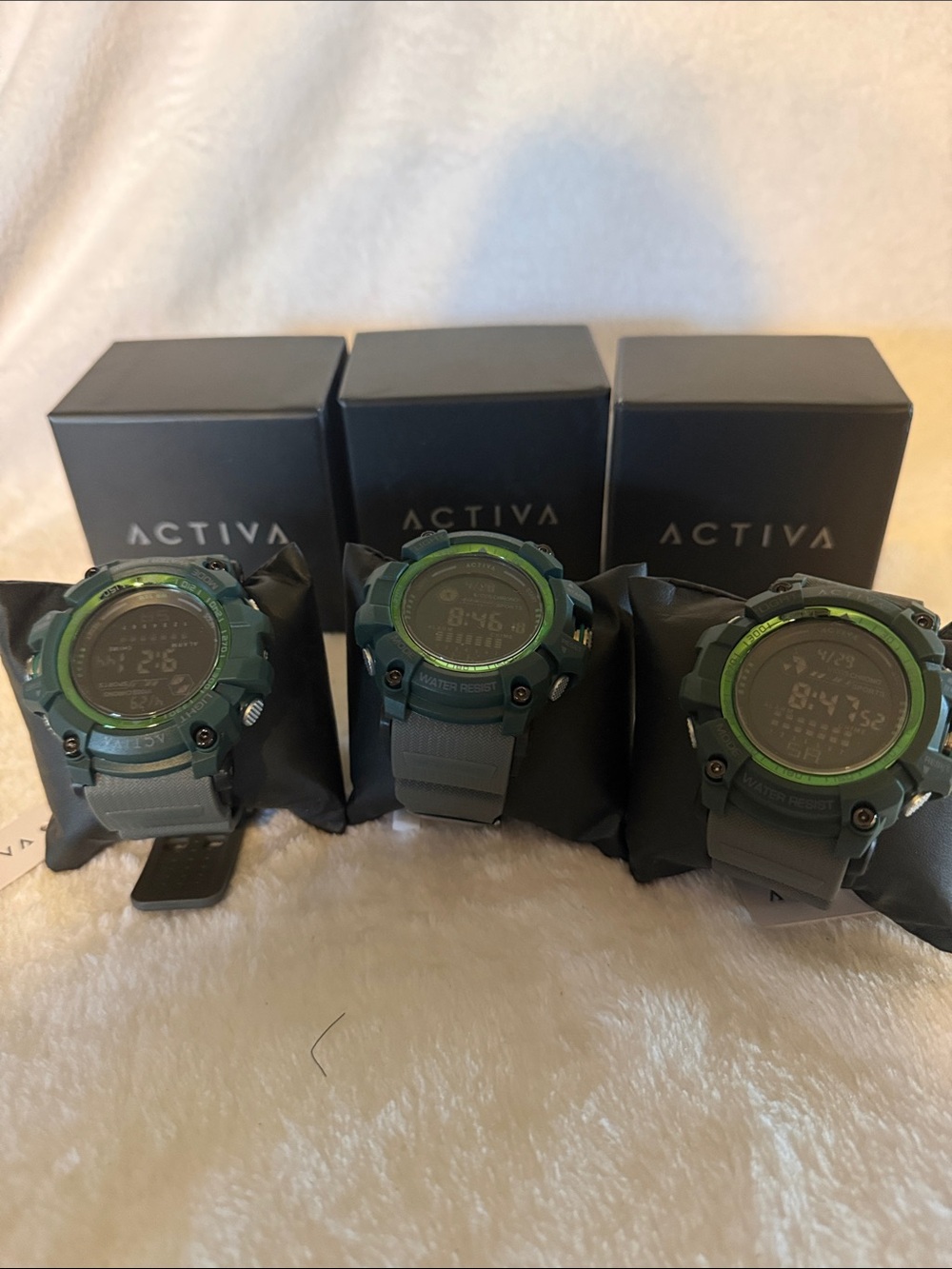 Activa Men's Digital Sport Watch - Green Accent price is per watch